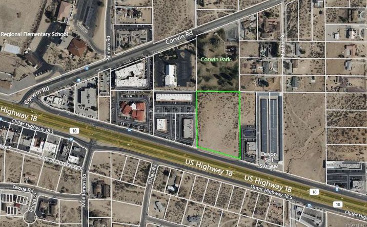 Pictures of Land property located at 18600 Outer Hwy 18, Apple Valley, CA 92307 for sales - image #1