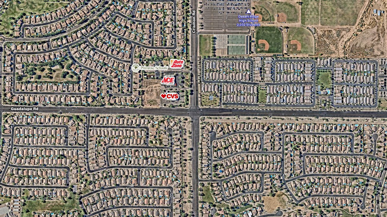 Pictures of Retail, Land property located at Crismon Rd & Guadalupe Rd, Mesa, AZ 85209 for sales - image #1