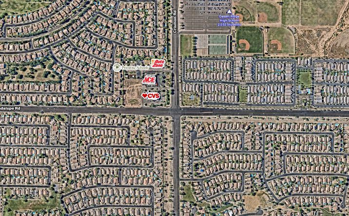 Pictures of Retail, Land property located at Crismon Rd & Guadalupe Rd, Mesa, AZ 85209 for sales - image #1
