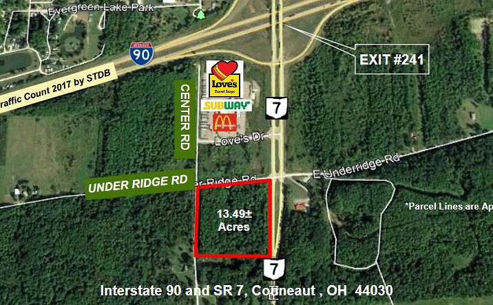Pictures of Land property located at I-90 and SR 7 (SW), Conneaut, OH 44030 for sales - image #1