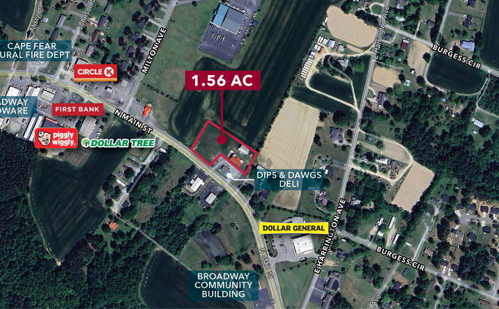 Pictures of Industrial, Land property located at 0 N Main St, Broadway, NC 27505 for sales - image #1