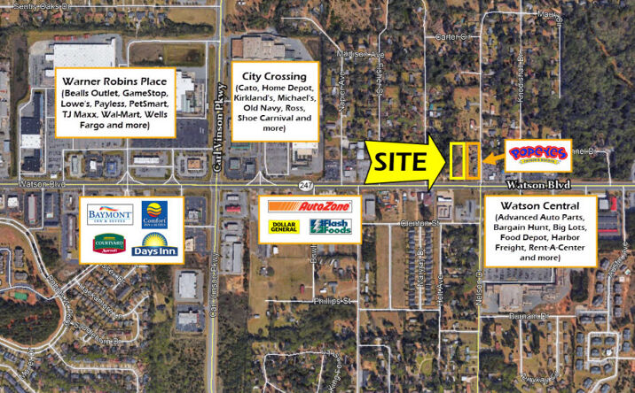 Pictures of Land property located at 2220 Watson Boulevard, Warner Robins, GA 31093 for sales - image #1