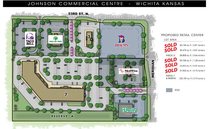 Pictures of Land property located at Meridian & 53rd St. North, SW/c, Wichita, KS 67204 for sales - image #1