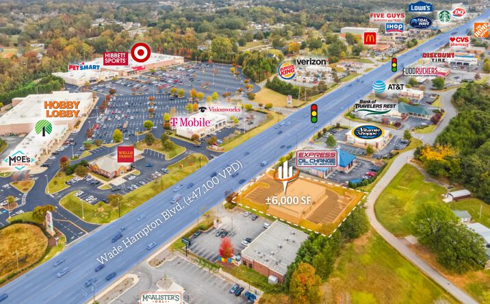 Pictures of Retail property located at 5326 Wade Hampton Blvd, Taylors, SC 29687 for sales - image #1