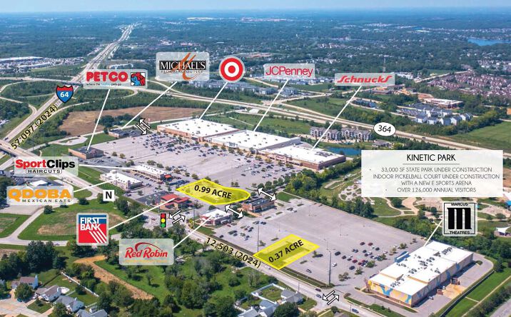 Pictures of Retail, Land property located at 7817 Highway N & 7839 Town Square Ave, Dardenne Prairie, MO 63368 for sales - image #1