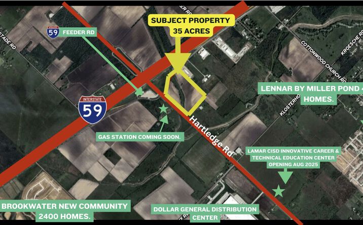 Pictures of Land property located at 00 Hartledge Rd, Rosenberg, TX 77471 for sales - image #1