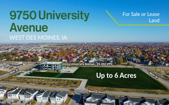 Pictures of Land property located at 9750 University Ave, West Des Moines, IA 50266 for sales - image #1