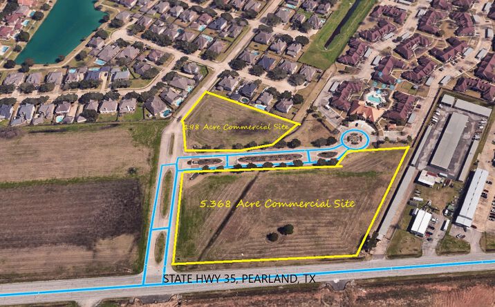 Pictures of Land property located at Texas Hwy 35 and English Lake Drive, Pearland, TX 77581 for sales - image #1