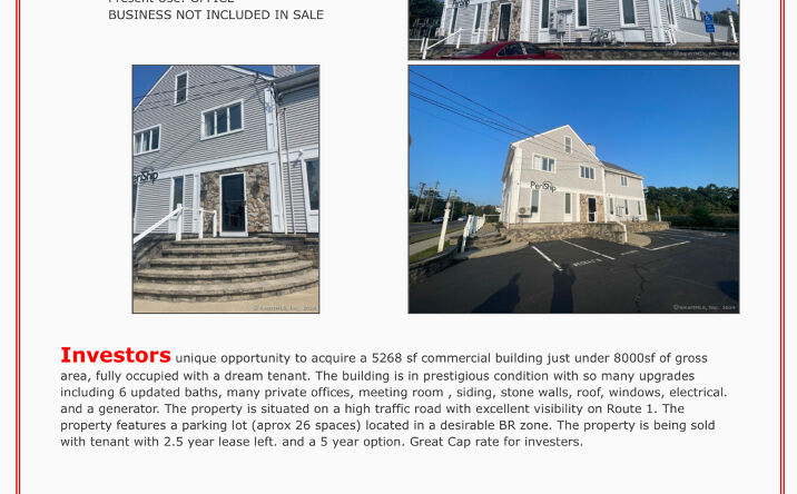Pictures of Office, Retail property located at 265 E Main St, Branford, CT 06405 for sales - image #1