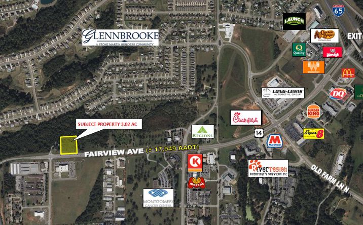 Pictures of Land property located at 1401 Fairview Ave, Prattville, AL 36066 for sales - image #1