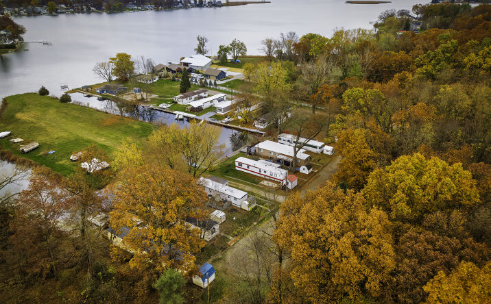 Pictures of Land, Mixed Use, Mobile Home Park property located at 140 Ln 650Ae Snow Lake, Fremont, IN 46737 for sales - image #1
