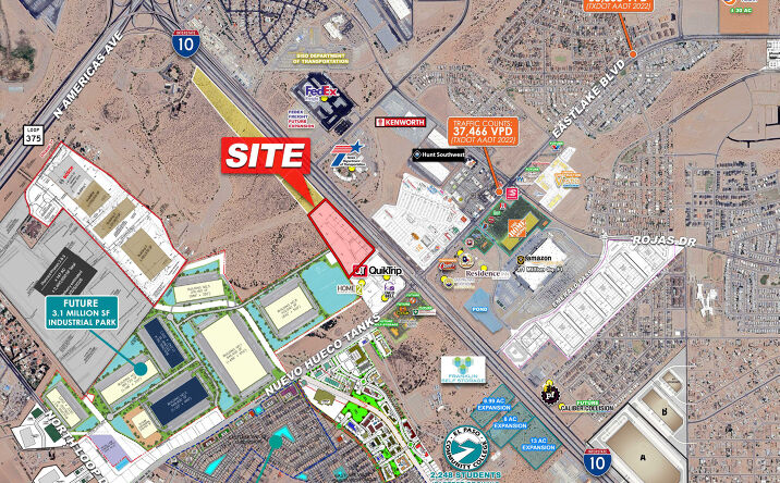 Pictures of Land property located at SWQ I-10 & Eastlake (Nuevo Hueco Tanks Rd), Horizon City, TX 79927 for sales - image #1