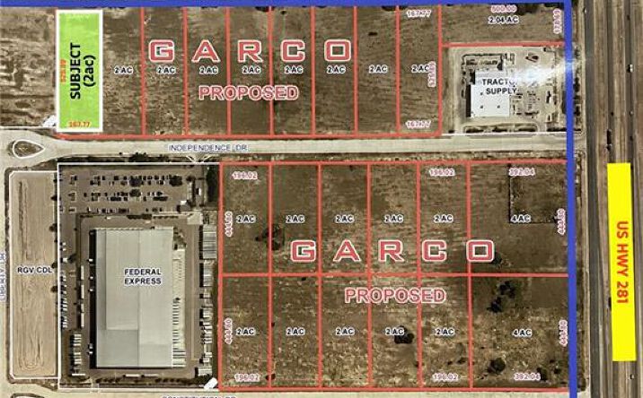 Pictures of Land property located at 501 Independence Drive, Edinburg, TX 78541 for sales - image #1