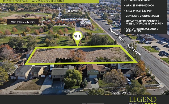 Pictures of Land property located at 4612 W 3500 S, West Valley City, UT 84120 for sales - image #1