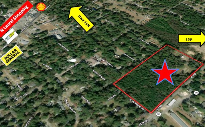 Pictures of Land property located at Northview and Hoy Road, Laurel, MS 39440 for sales - image #1