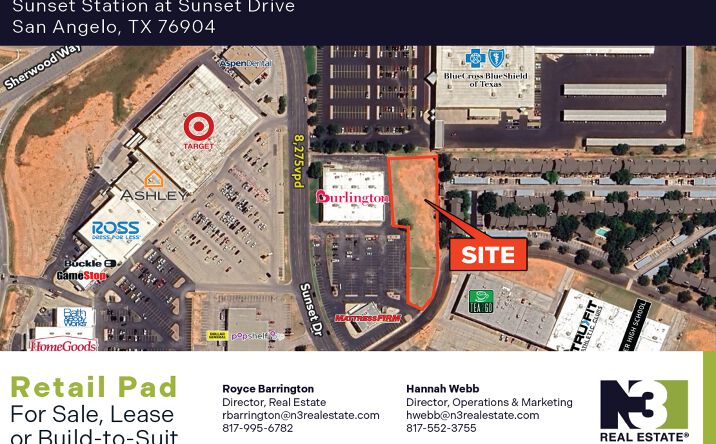 Pictures of Retail, Land property located at 4230 Sunset Dr, San Angelo, TX 76904 for sales - image #1