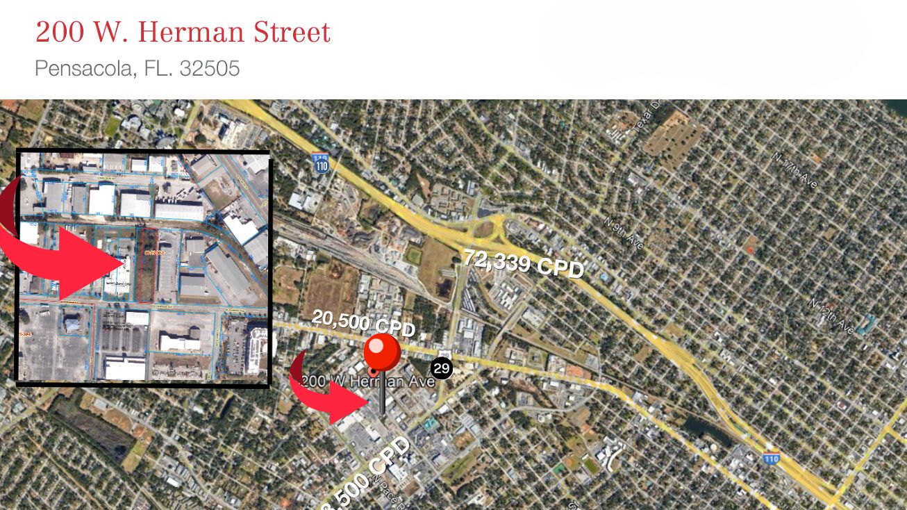 Pictures of Land property located at 200 W Herman Ave, Pensacola, FL 32505 for sales - image #1