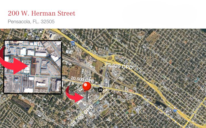Pictures of Land property located at 200 W Herman Ave, Pensacola, FL 32505 for sales - image #1
