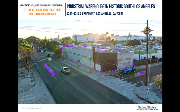 Pictures of Industrial property located at 3201-3215 S Broadway, Los Angeles, CA 90007 for sales - image #1