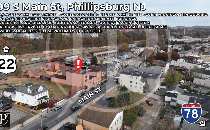 Pictures of Land, Retail property located at 309 S Main St, Phillipsburg, NJ 08865 for sales - image #1