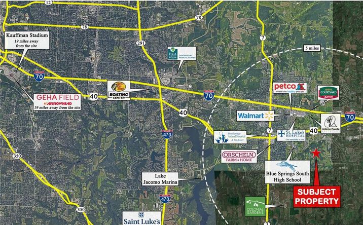 Pictures of Land, Special Purpose, Multifamily property located at 6205 S Chiles Road, Blue Springs, MO 64014 for sales - image #1