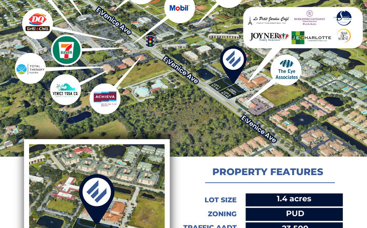 Pictures of Land property located at 1500 E Venice Ave, Venice, FL 34292 for sales - image #1