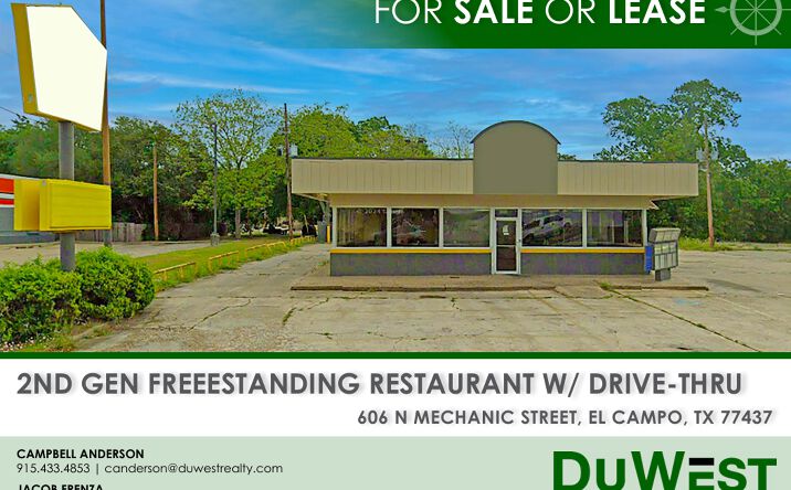 Pictures of Retail property located at 606 N Mechanic St, El Campo, TX 77437 for sales - image #1