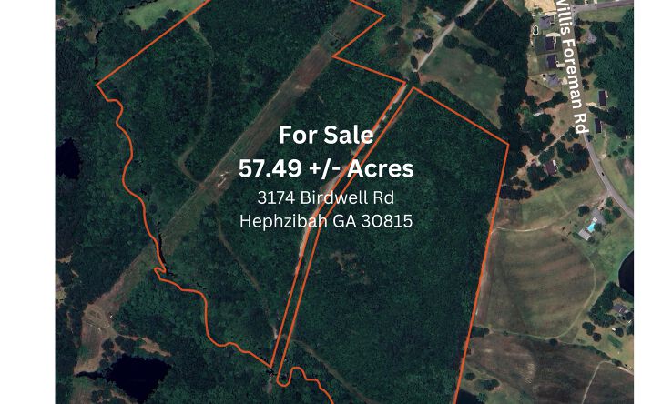 Pictures of Land property located at 3174 Birdwell Rd, Hephzibah, GA 30815 for sales - image #1
