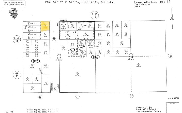 Pictures of Land property located at Lorraine, Lucerne Valley, CA 92356 for sales - image #1