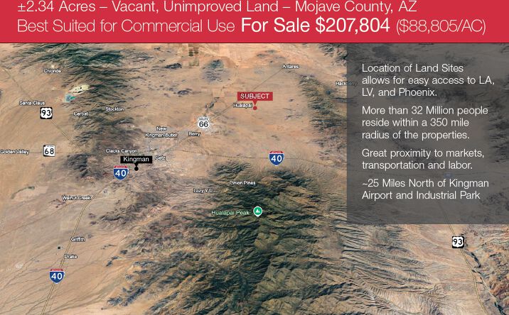 Pictures of Land property located at Oracle, Kingman, AZ 86401 for sales - image #1