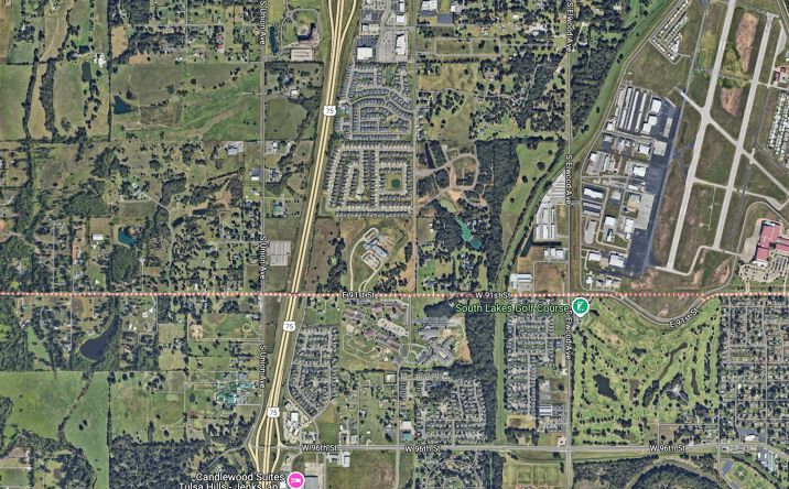 Pictures of Land property located at South of SWC 91st & US Hwy 75, Jenks, OK 74037 for sales - image #1
