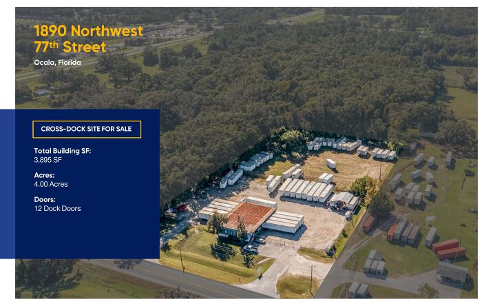 Pictures of Industrial property located at 1890 NW 77th St, Ocala, FL 34475 for sales - image #1