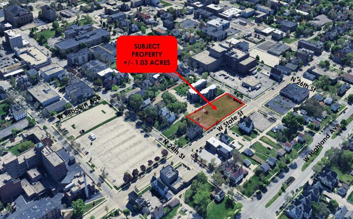 Pictures of Land property located at 2429 and 2441-2463 W State St, Milwaukee, WI 53233 for sales - image #1
