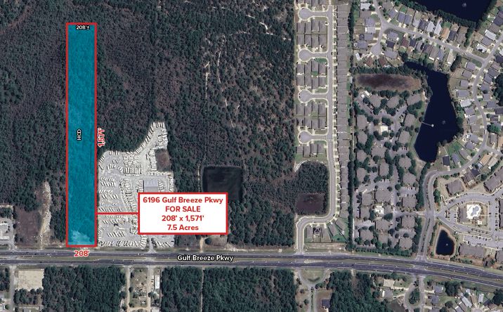 Pictures of Land, Retail property located at 6196 Gulf Breeze Pkwy, Gulf Breeze, FL 32563 for sales - image #1