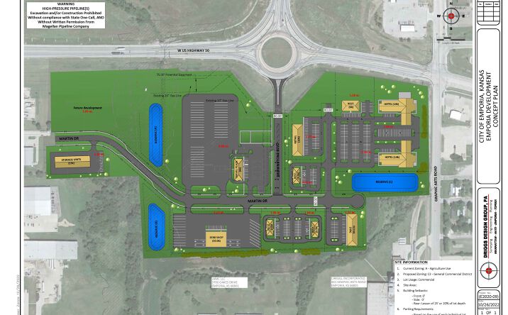 Pictures of Land property located at Emporia Travel Plaza Development, Emporia, KS 66801 for sales - image #1