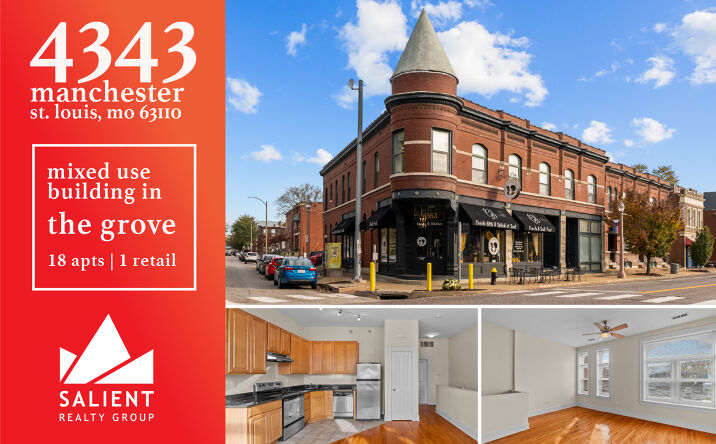 Pictures of Multifamily, Retail property located at 4343 Manchester Ave, St. Louis, MO 63110 for sales - image #1