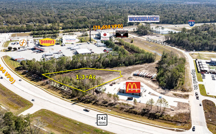 Pictures of Land, Office, Retail property located at 23404 Hwy 242, New Caney, TX 77357 for sales - image #1