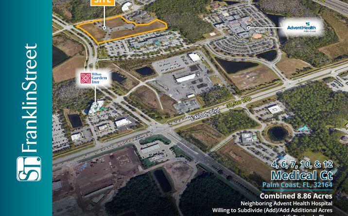 Pictures of Land, Senior Living property located at 4, 6, 7, 10, & 12 Medical Ct, Palm Coast, FL 32164 for sales - image #1