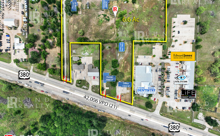 Pictures of Retail, Office, Hospitality, Mixed Use, Land property located at Highway 380, Cross Roads, TX 76227 for sales - image #1