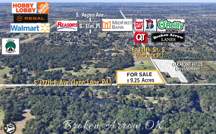 Pictures of Land property located at East 111th St S, Broken Arrow, OK 74011 for sales - image #1