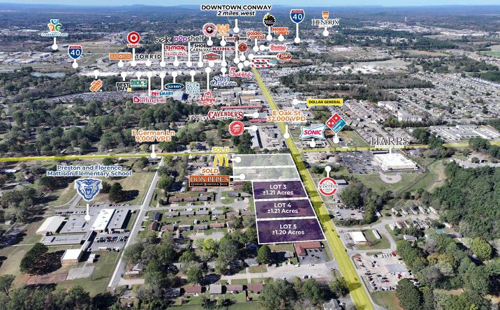 Pictures of Land property located at 1955 E Oak St, Conway, AR 72032 for sales - image #1