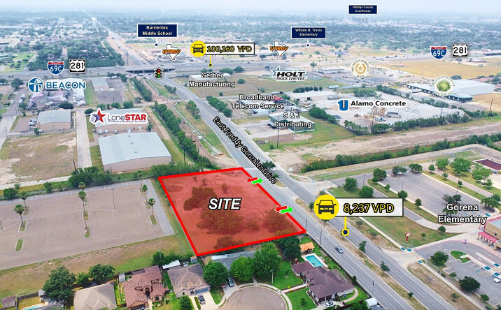 Pictures of Land, Mixed Use, Retail property located at E Freddy Gonzalez Dr, Edinburg, TX 78542 for sales - image #1