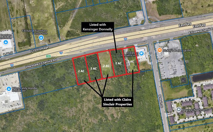 Pictures of Land property located at I-10 - 2 AC (lot 3), Baytown, TX 77521 for sales - image #1