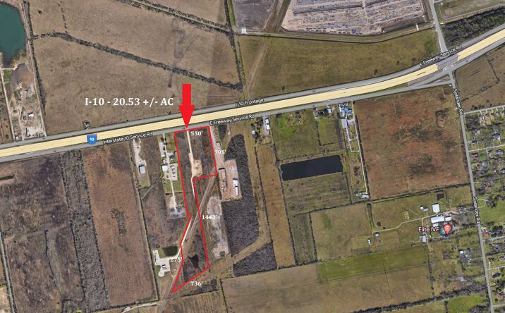 Pictures of Land property located at I-10 - 20.53 +/- AC, Baytown, TX 77521 for sales - image #1