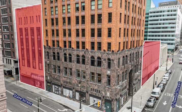 Pictures of Office, Mixed Use property located at 1120 Griswold St, Detroit, MI 48226 for sales - image #1