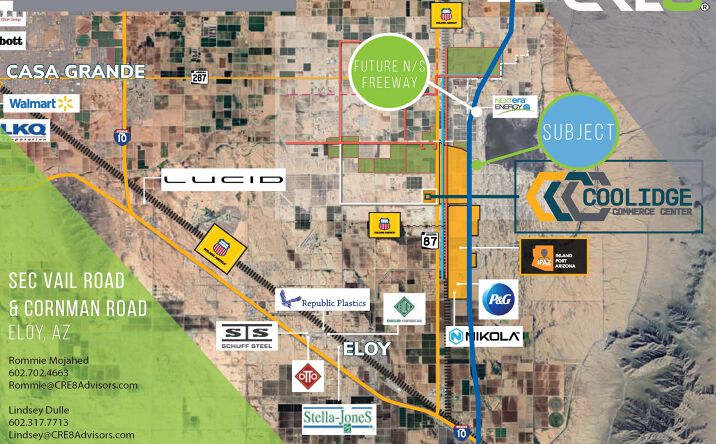 Pictures of Land property located at SEC Vail & Cornman, Eloy, AZ 85128 for sales - image #1