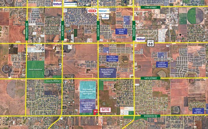 Pictures of Land property located at Woodrow Road & Quaker Avenue, Lubbock, TX 79423 for sales - image #1
