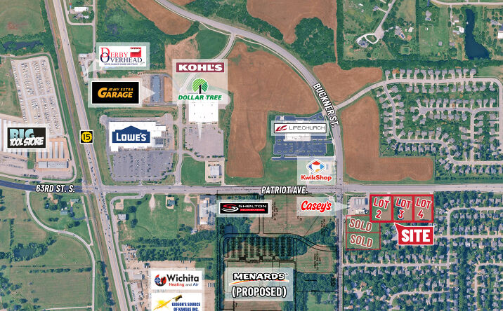 Pictures of Land property located at Buckner & Patrio SE/c, Derby, KS 67037 for sales - image #1