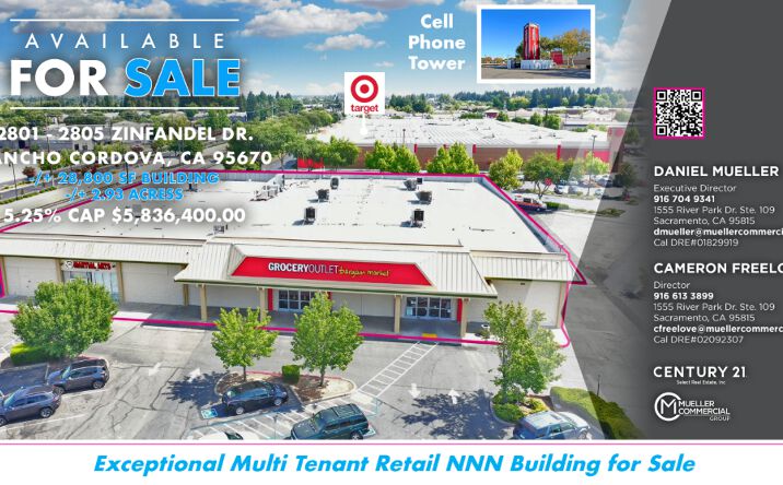 Pictures of Retail property located at 2801 Zinfandel Dr, Rancho Cordova, CA 95670 for sales - image #1
