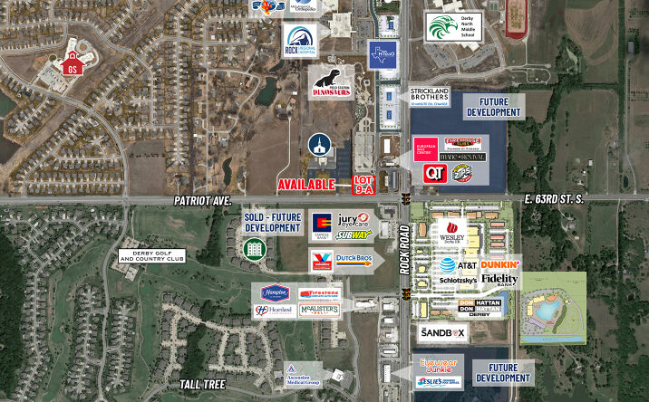 Pictures of Land property located at NW/c Rock Rd. & 63rd St. S. (Patriot Ave.), Derby, KS 67037 for sales - image #1